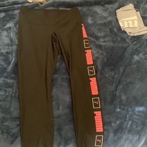 Black and pink puma leggings